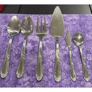 Farberware Majestic Hostess Set‎ Stainless Steel Spoon Pie Sugar Knife Set of 6